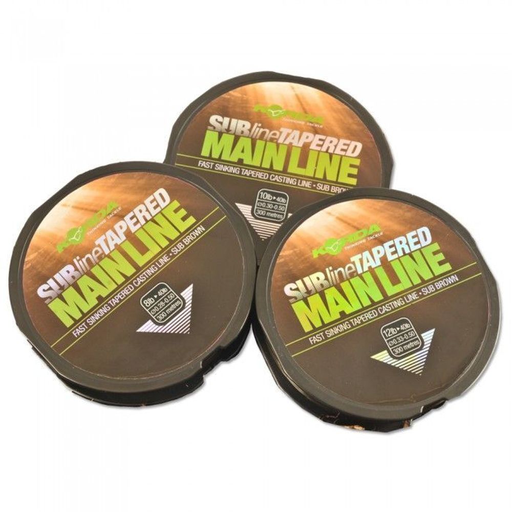 KORDA Леска коническая Subline Tapered Mainline 0,33-0,50мм