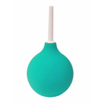 Анальная груша Б9 с твердым наконечником 270 мл (Цвет: зеленый с белым)