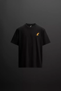 ZARA ФУТБОЛКА С ПРИНТОМ В СЕРФ-СТИЛЕ, ЧЕРНЫЙ