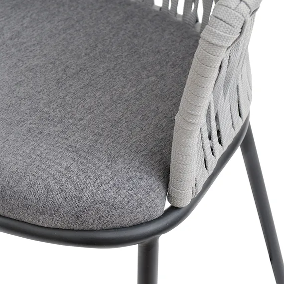 Полубарный стул Haugen, 66 см, серый