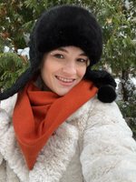 Косынка облегченная терракот