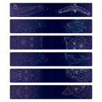 Закладки для книг МАГНИТНЫЕ, "GALAXY", набор 12 шт., 60x20 мм, BRAUBERG, 113171