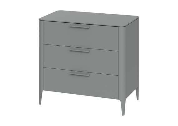 Комод Type 3 ящика ширина 90 см (серый)