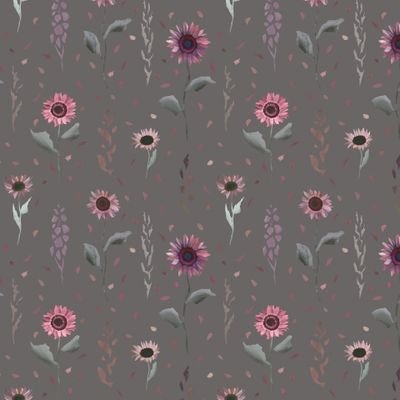 Подсолнухи на коричневом