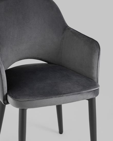 Стул Венера NEW, велюр серый NP