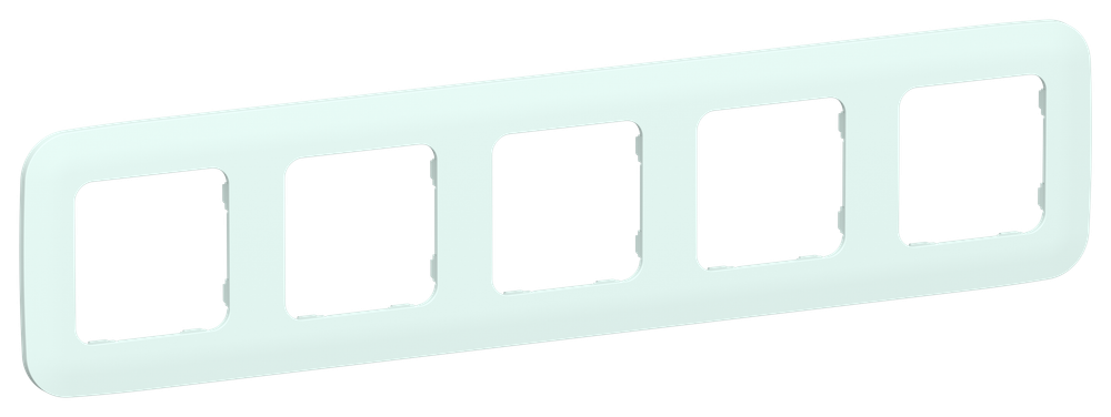 FLITE Рамка 5-местная РУ-5-А-ФлХЛ холодный лед IEK