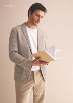 Структурированный пиджак из трикотажа в мелкую клетку Black Label