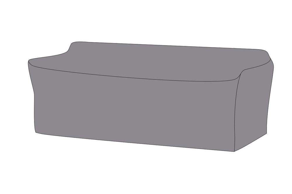 Защитный чехол на диван Касабланка, трехместный 219×82×70 см, цвет серый