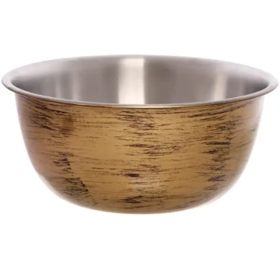 Салатник из нержавеющей стали 5,5л 30*13см цвет Антик