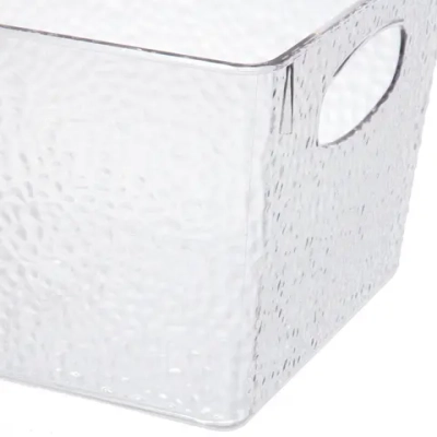 Корзина - органайзер для хранения «СКРЭДДИ ЛОК», прозрачная, 28.2*19.6*15.5см (пластик АВС)