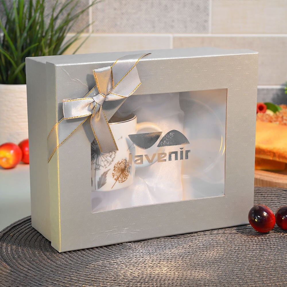 Чайная пара 280мл "Одуванчики" квадрат (00113505)