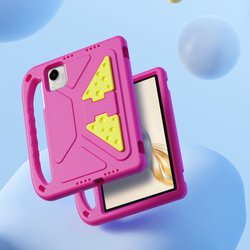 Детский чехол розового цвета на планшет Honor Pad X9a и X9 от от Dux Ducis, серия Puff Series Case
