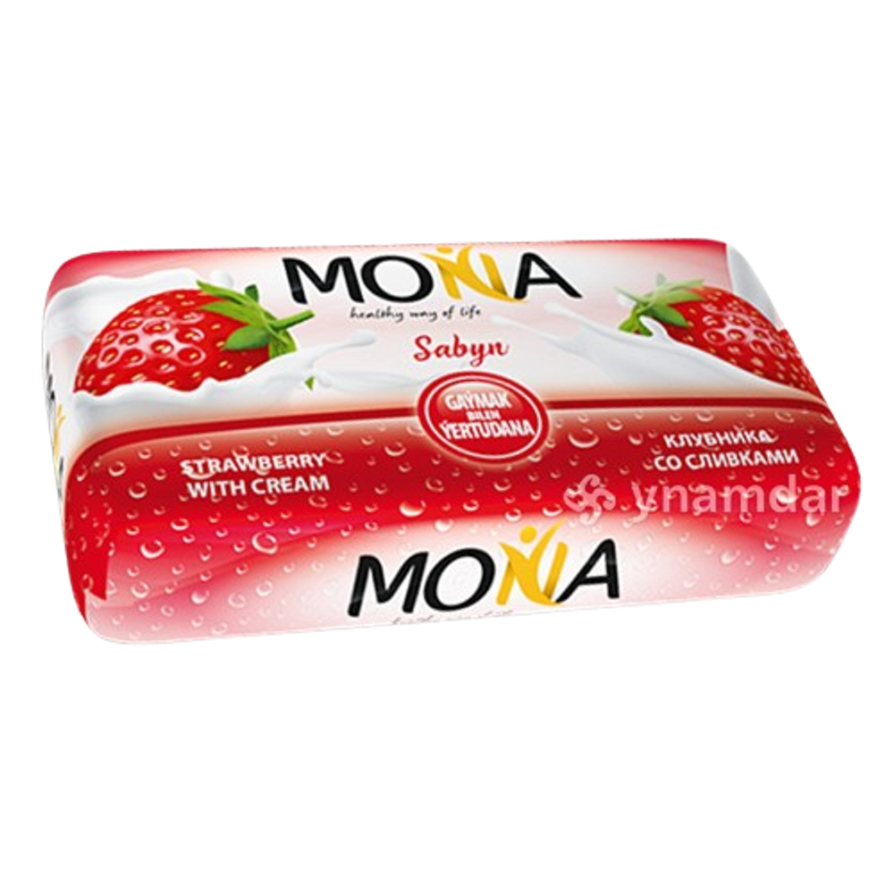 Туалетное мыло Mona с клубникой 150 гр
