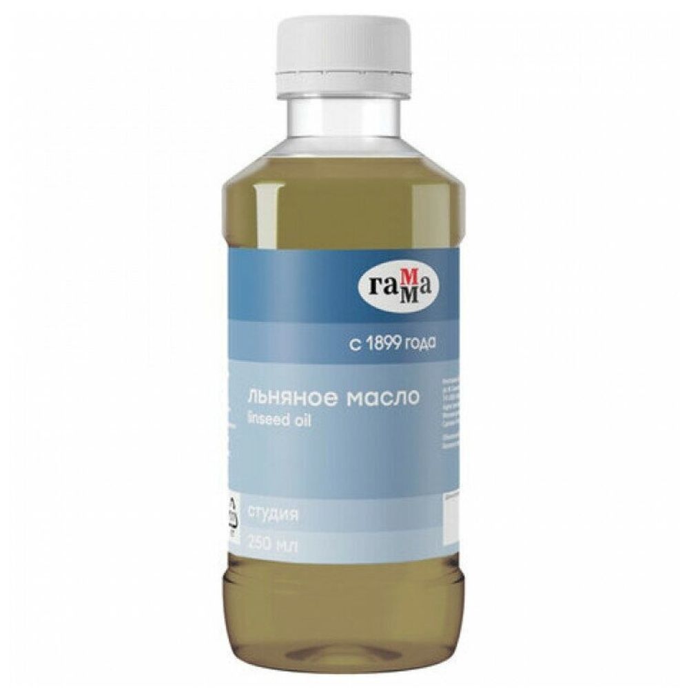 Льняное масло ГАММА "Студия", в банке, 250 мл, 151020203