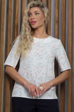 Блуза Джоан (молочная) Б13083-16М LT Collection