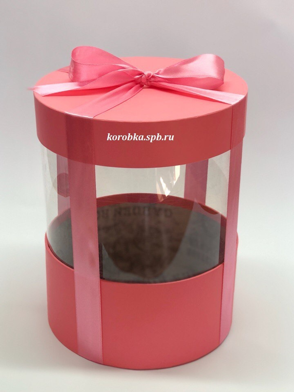 Коробка аквариум 18 см Цвет : Розовый .