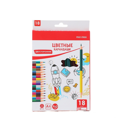 Набор цветных карандашей "Prof-Press", 36 цветов