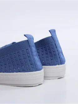 Мокасины летние текстильные