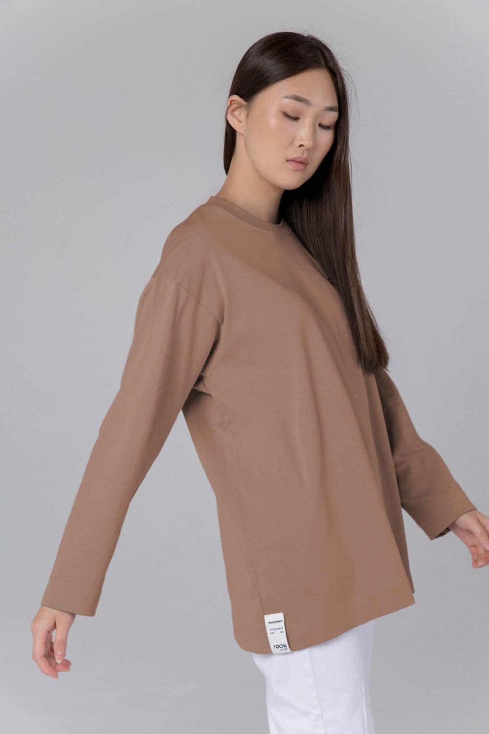 Лонслив Toccotwo Женский Ореховый