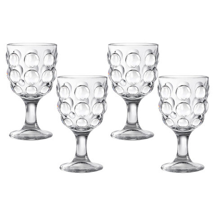 НАБОР БОКАЛОВ "BUBBLES" 4 ШТ./280 МЛ