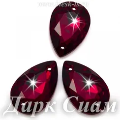 Пришивная капля Dongzhou с 2 отверстиями, Дарк Сиам