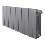 Радиатор биметаллический Royal Thermo PianoForte 300 Silver Satin 12 секций VDR (нижнее правое подключение)