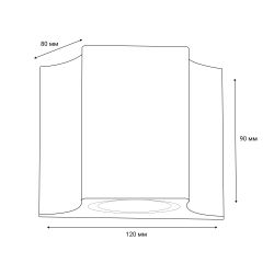 ULU-S24A-5W-4000K IP65 BLACK Светильник светодиодный уличный. Архитектурный накладной. Белый свет 4000K. Корпус черный. TM Uniel.