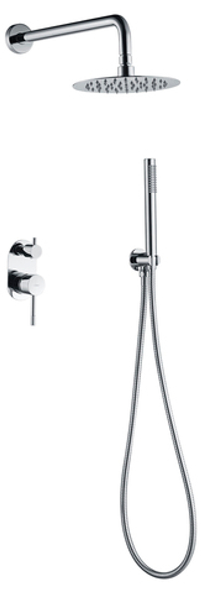 Смеситель встроенный с верхним и ручным душем BOHEME UNO 464-CR