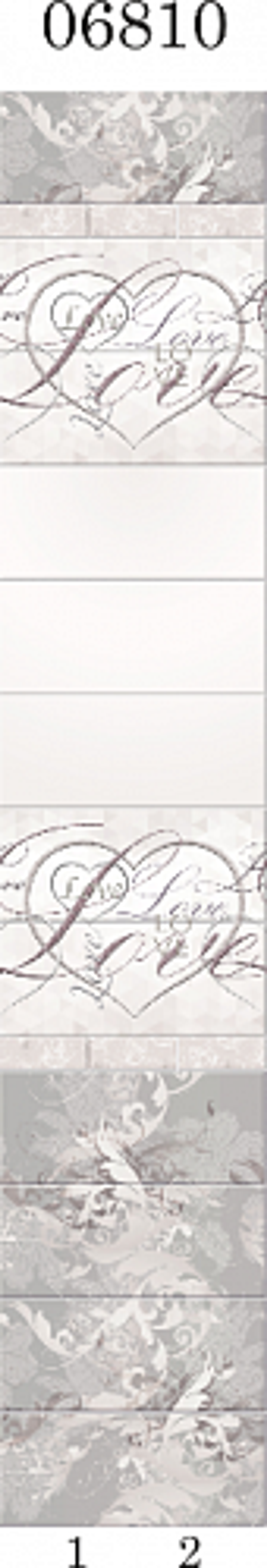 Панель ПВХ фотопечать 3D Panda Романтика 2700х250 мм