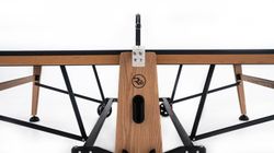 Теннисный стол складной для помещений "RASSON PREMIUM T03 Indoor" (274 х 152,5 х 76 см, натуральный дуб) с сеткой