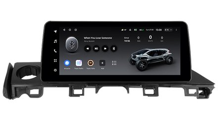 Магнитола для Mazda 6 2015-2018 GJ - Teyes LUX ONE монитор 12.3" 2K QLED на Android 10, CarPlay, 4G SIM-слот, 6/128ГБ