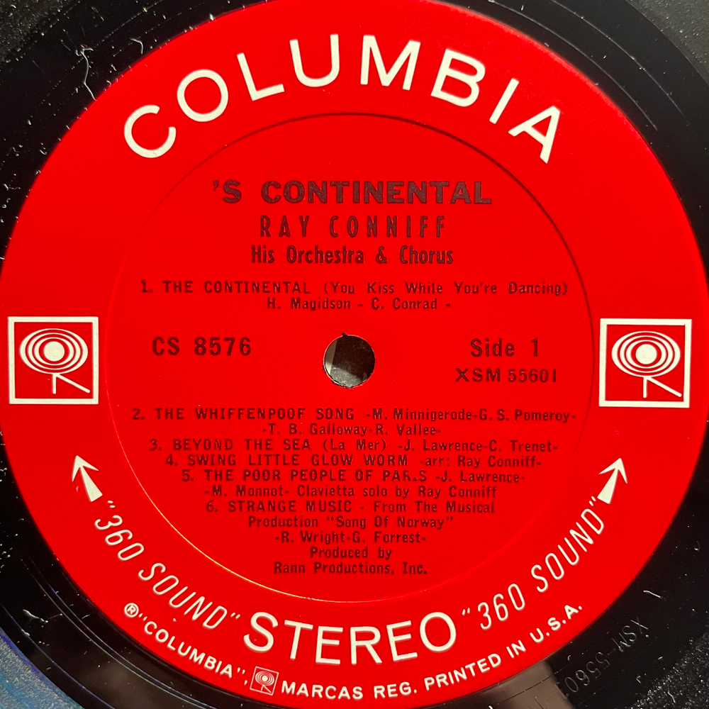 Ray Conniff His Orchestra & Chorus- 'S Continental (США 1962г.)