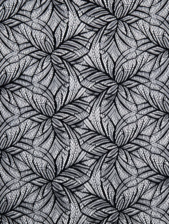 Сетка эластичная арт.022 оптом, flower mandala, Италия, черный
