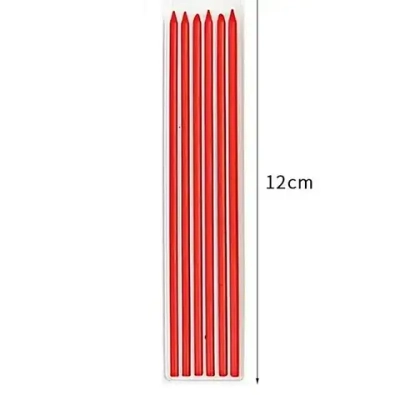 Грифель КРАСНЫЙ для строительного механического карандаша 2,8мм, 6 штук