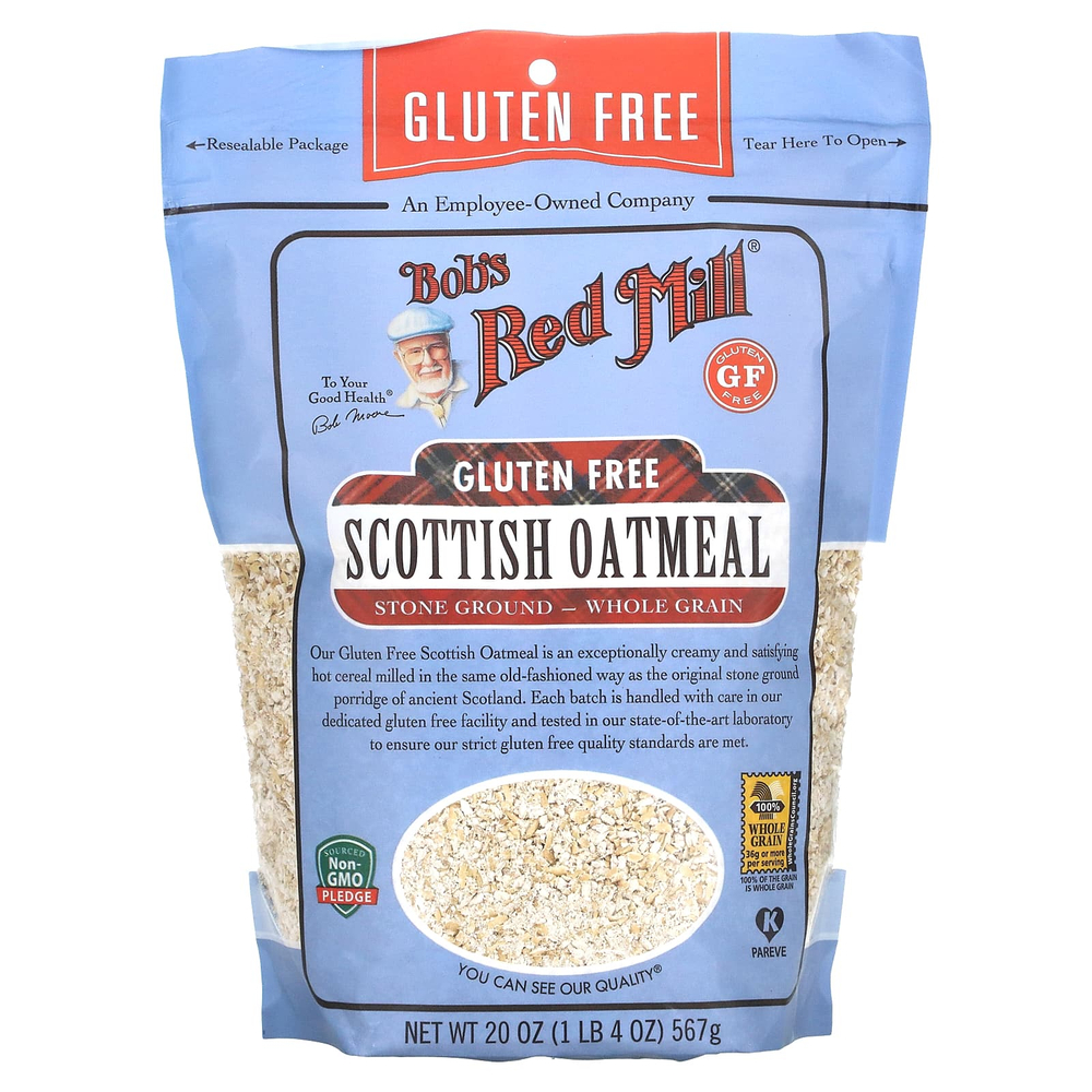 Bob's Red Mill, шотландская цельнозерновая овсянка, без глютена, 567 г (20 унций)