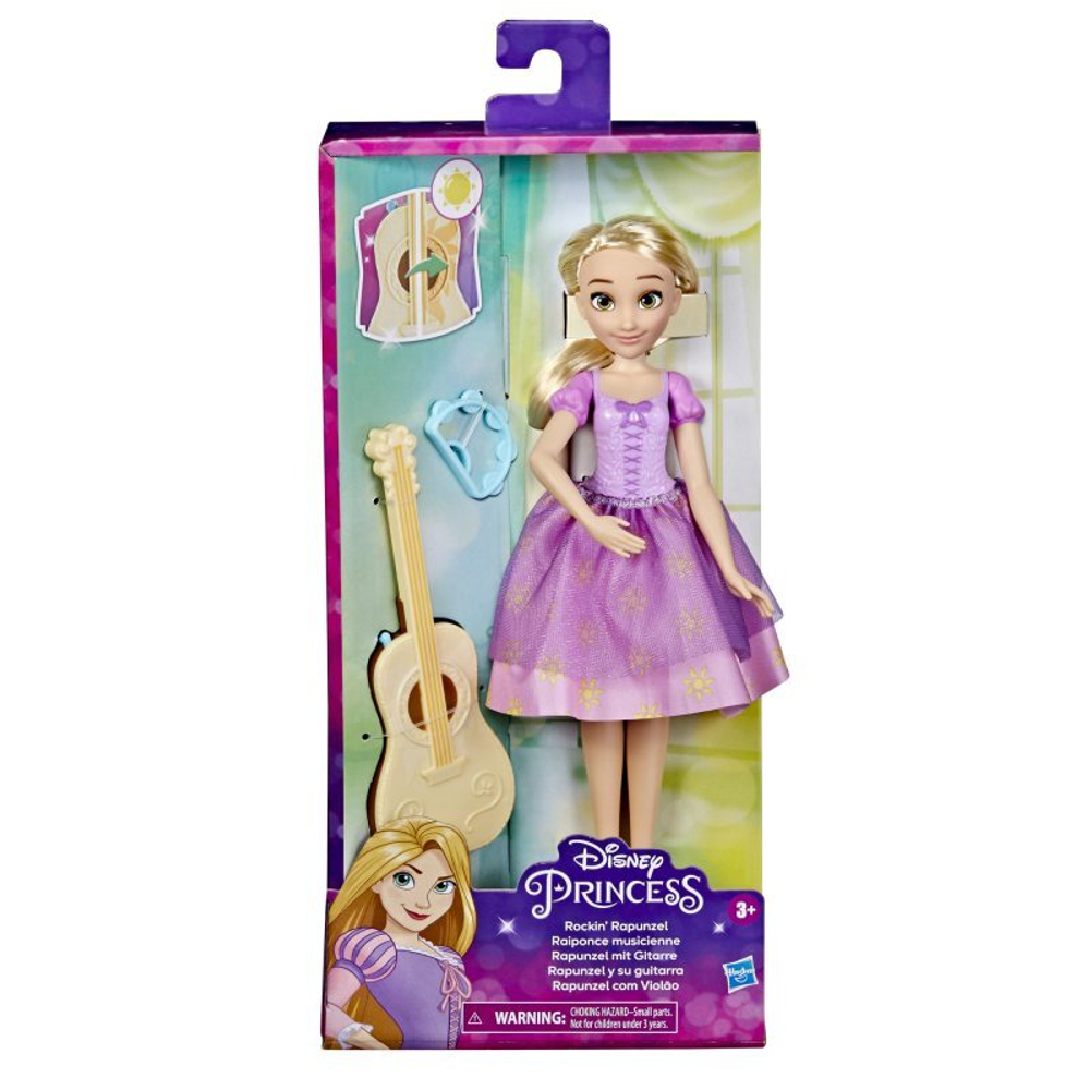 Кукла Hasbro Disney Princess - Время приключений Рапунцель с гитарой F3391