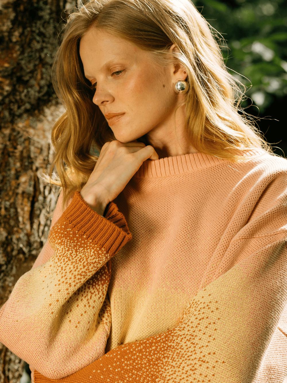 Джемпер оверсайз из смесовой шерсти "Карамель" женский