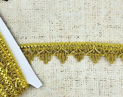 Тесьма люрекс, ш. 3 см, золото