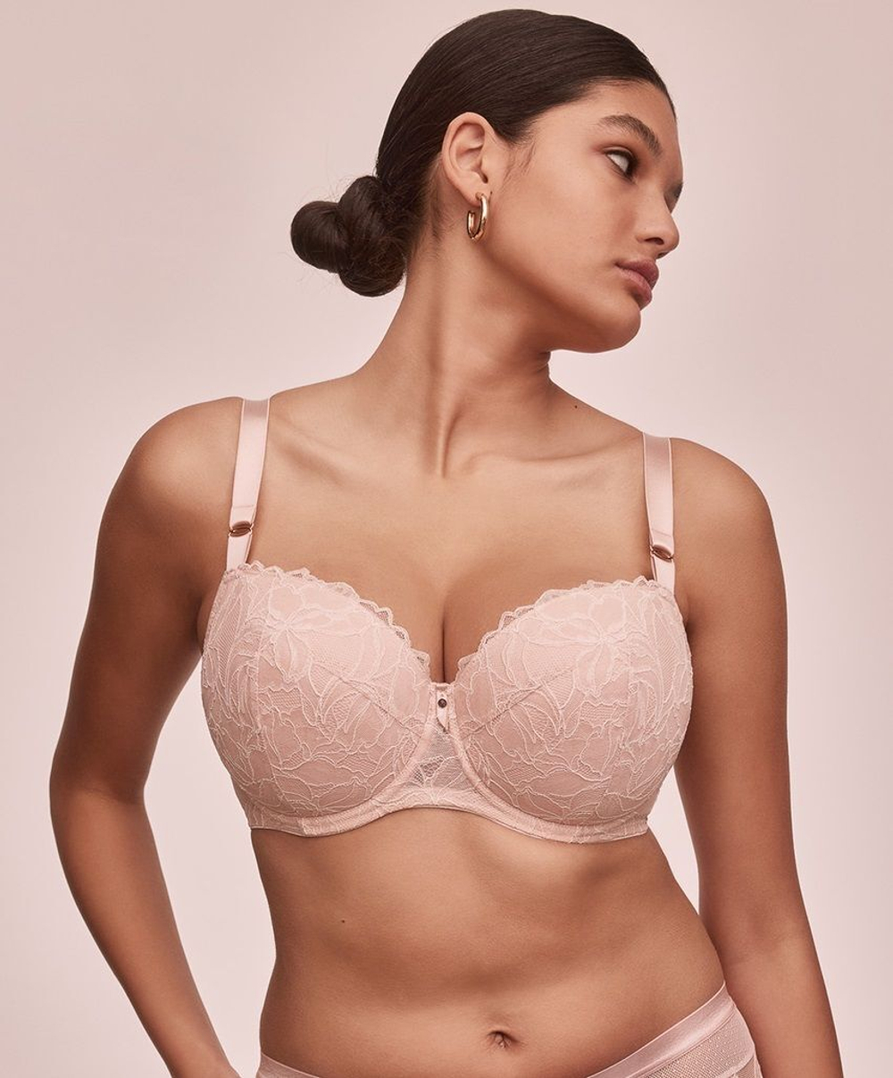 Бюстгальтер на косточках Glow (Размер: 90D) (Цвет: пудровый)