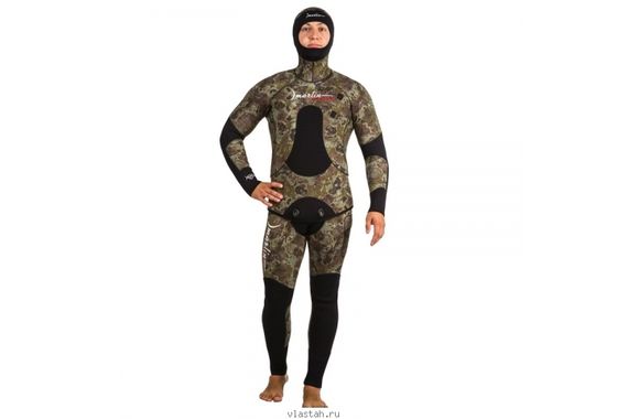 Гидрокостюм Marlin Camoskin Green 9 мм нейлон