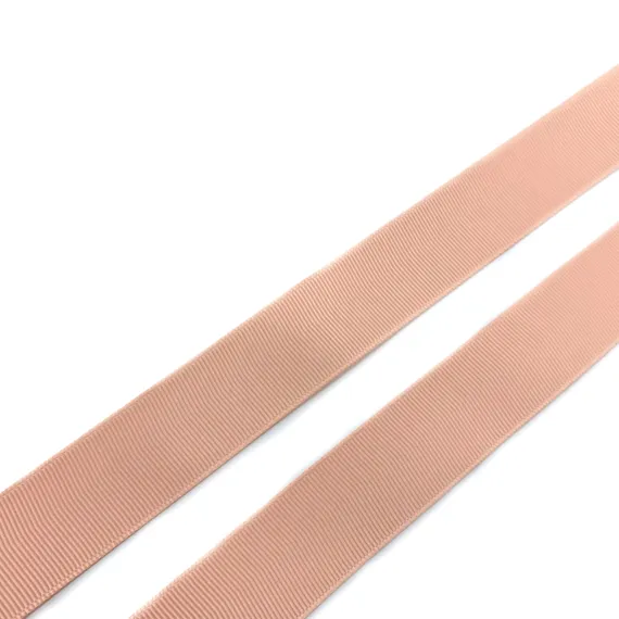 Репсовая лента (сантюр) 25мм, персик, Arta-F