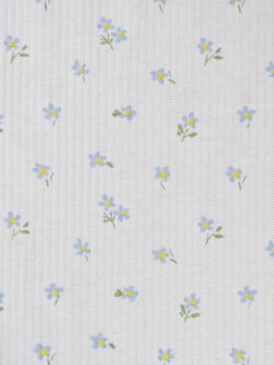 Ткань кашкорсе лайкра с хлопком, нежная, цвет теплый белый с принтом, ширина 145 см