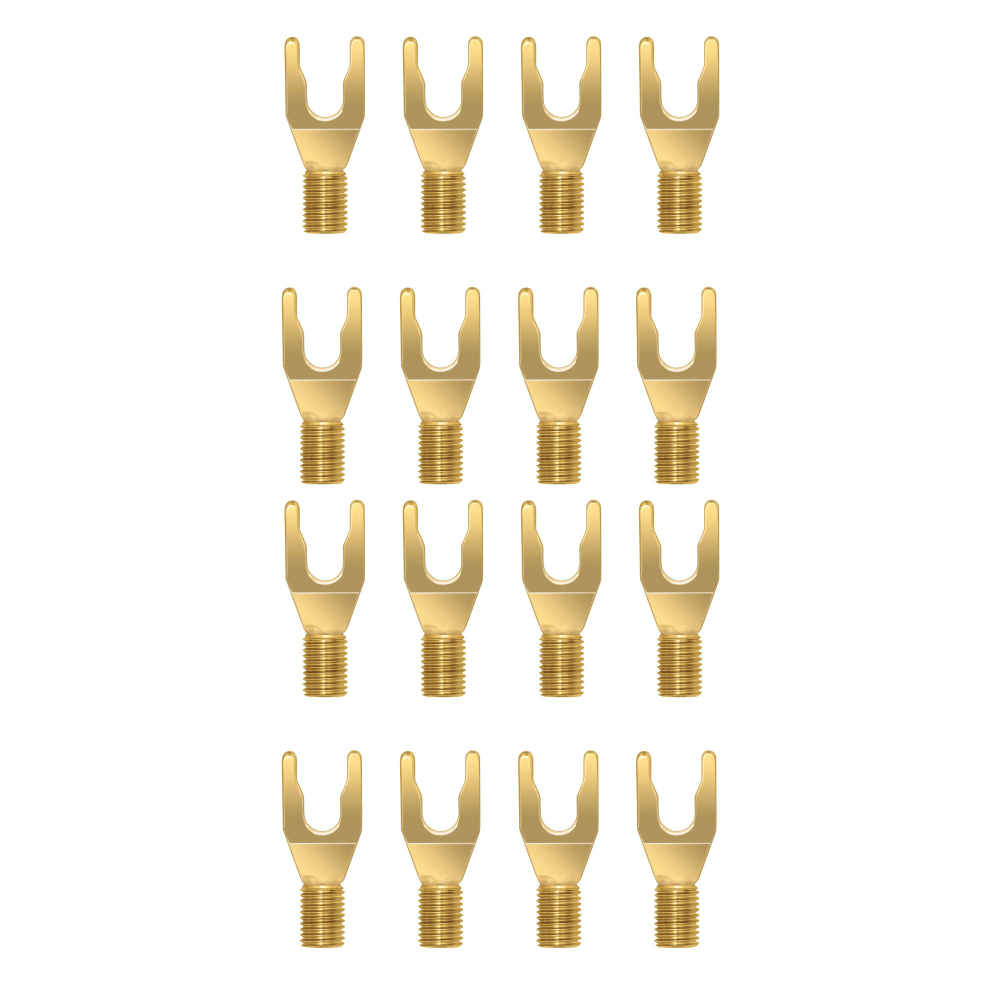 Wireworld 16 gold spade for exchanging, набор сменных разъемов "Лопатка", позолоч, 16шт. (SPDGEX16)