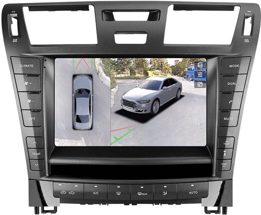 Магнитола для Lexus LS460 LS600H XF40 2009-2012 (тип B) - Teyes CC3-2K-360 монитор 9.5" 2K QLED на Android 10, 6Гб+128Гб, CarPlay, 4G SIM-слот, 4 камеры в комплекте