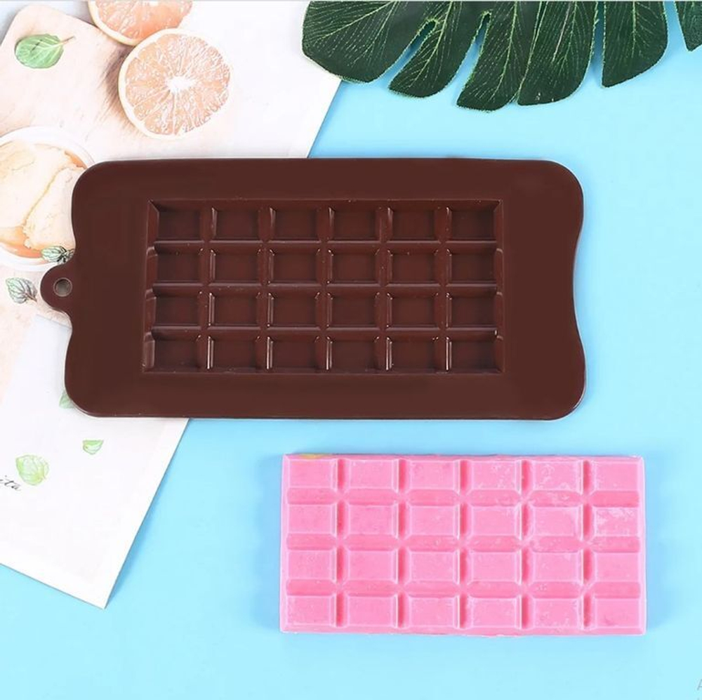 Форма силиконовая для шоколада «Плитка дольки»