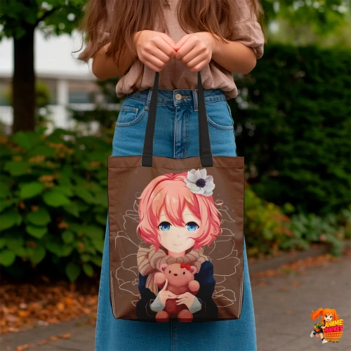 Сумка шоппер с принтом Doki Doki