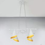 757046 Люстра CONE GW 4х6W(led) G9 БЕЛЫЙ/ЗОЛОТО