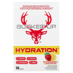 Bucked Up, Hydration™, клубничный лимонад, 18 пакетиков по 18 г (0,6 унции)