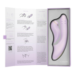 Интерактивный вибратор-кролик 19,6 см со съемным клиторальным пульсатором Svakom Duoglow App-Controlled Silicone Dual Vibrator SL278H