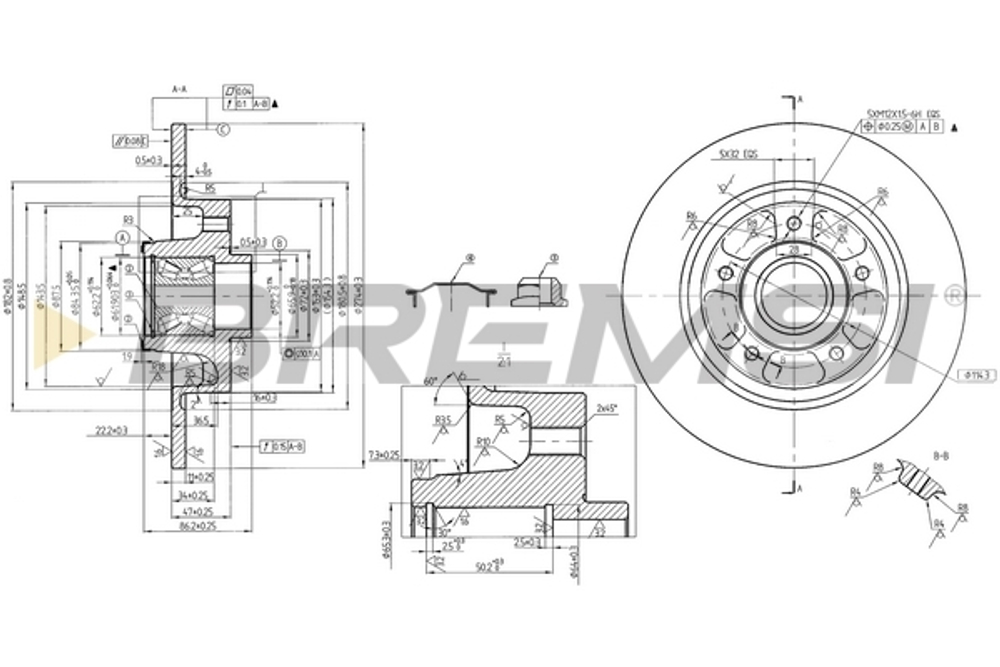 BREMSI - CD7731S-BMS - Brake Disc